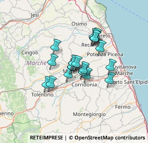 Mappa Via delle Moje, 62100 Macerata MC, Italia (9.6005)