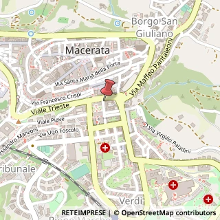 Mappa Via Luigi Pannelli, 6, 62100 Macerata, Macerata (Marche)