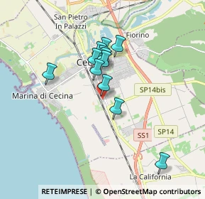 Mappa Via Caravaggio, 57023 Cecina LI, Italia (1.42083)