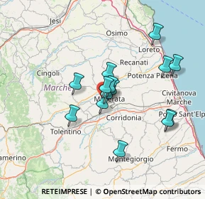 Mappa Via Giuseppe Biagiotti, 62100 Macerata MC, Italia (11.99857)