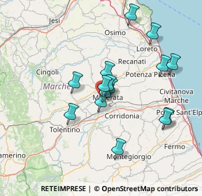 Mappa Via Tina Maria Lorenzoni, 62100 Macerata MC, Italia (12.82067)