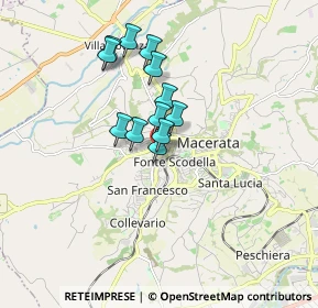 Mappa Viale Telesforo Carradori, 62100 Macerata MC, Italia (1.2925)