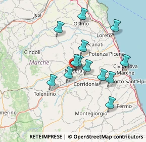 Mappa Via Ettore Ricci, 62100 Macerata MC, Italia (13.10308)