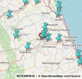 Mappa Viale Telesforo Carradori, 62100 Macerata MC, Italia (19.02714)