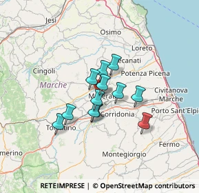 Mappa Viale Telesforo Carradori, 62100 Macerata MC, Italia (9.035)