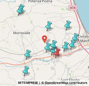 Mappa Contrada Fontanelle, 62010 Morrovalle MC, Italia (4.27)