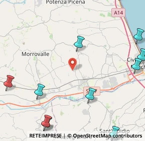 Mappa Contrada Fontanelle, 62010 Morrovalle MC, Italia (7.26375)