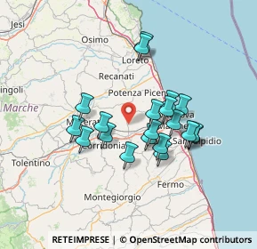 Mappa 62010 Morrovalle MC, Italia (11.8995)