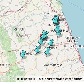 Mappa Via Spalato, 62100 Macerata MC, Italia (10.68733)