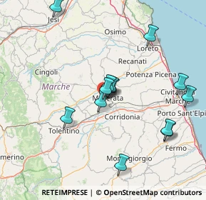 Mappa Via Spalato, 62100 Macerata MC, Italia (14.97769)