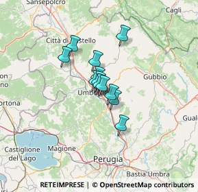 Mappa Via Portelle delle Ginestre, 06019 Umbertide PG, Italia (7.4625)