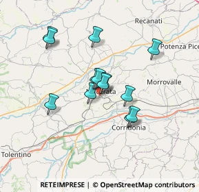 Mappa Via Weiden, 62100 Macerata MC, Italia (5.67692)