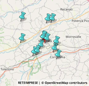 Mappa Via Weiden, 62100 Macerata MC, Italia (5.24077)