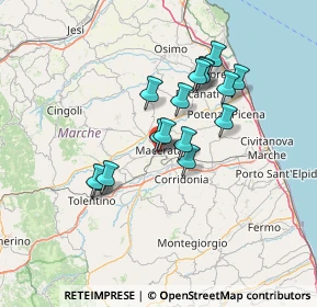 Mappa Via Weiden, 62100 Macerata MC, Italia (11.60313)