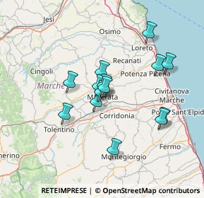 Mappa Via Weiden, 62100 Macerata MC, Italia (11.64429)