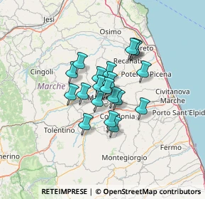 Mappa Via Weiden, 62100 Macerata MC, Italia (8.718)