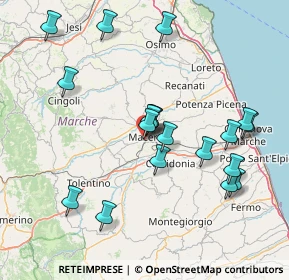 Mappa Via G. Gasparrini, 62100 Macerata MC, Italia (15.91158)