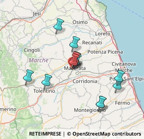 Mappa Via G. Gasparrini, 62100 Macerata MC, Italia (12.7725)