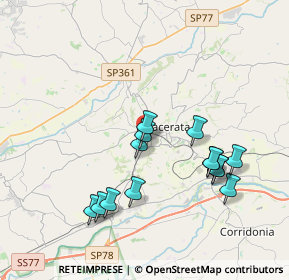 Mappa Via G. Gasparrini, 62100 Macerata MC, Italia (3.78071)