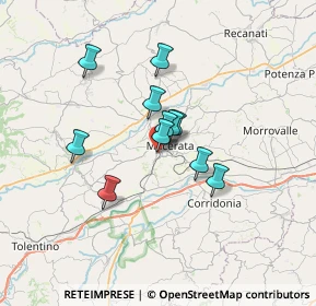 Mappa Via G. Gasparrini, 62100 Macerata MC, Italia (4.90273)