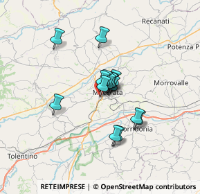 Mappa Via G. Gasparrini, 62100 Macerata MC, Italia (4.46)