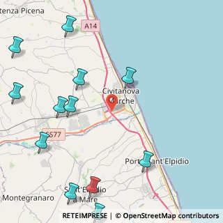 Mappa Via Orlando Marchetti, 62012 Civitanova Marche MC, Italia (6.16083)