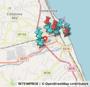 Mappa Via Orlando Marchetti, 62012 Civitanova Marche MC, Italia (1.2935)