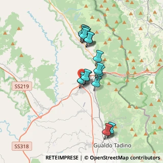 Mappa SS318, 06022 Fossato di Vico PG, Italia (3.3625)