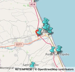 Mappa 62012 Aurora MC, Italia (3.74417)