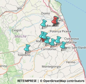 Mappa Via Santa Caterina, 62100 Macerata MC, Italia (9.72273)