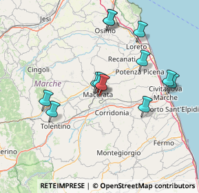 Mappa Via Santa Caterina, 62100 Macerata MC, Italia (14.8725)