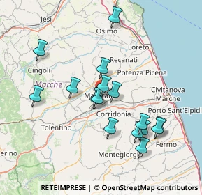 Mappa Via Santa Caterina, 62100 Macerata MC, Italia (14.39688)