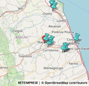 Mappa Via Gioacchino Rossini, 62100 Macerata MC, Italia (20.51357)