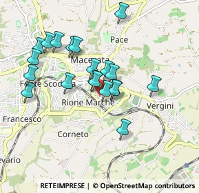 Mappa Via Gioacchino Rossini, 62100 Macerata MC, Italia (0.837)