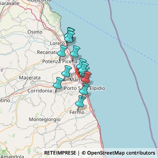 Mappa Via Palestro, 62012 Civitanova Marche MC, Italia (9.33308)