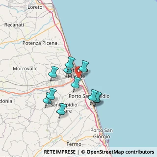 Mappa Via Palestro, 62012 Civitanova Marche MC, Italia (6.05909)