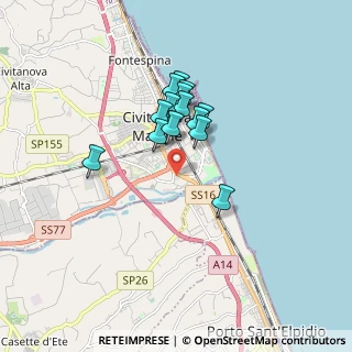 Mappa Via Palestro, 62012 Civitanova Marche MC, Italia (1.27933)