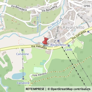 Mappa Via valcalda 13, 33020 Ravascletto, Udine (Friuli-Venezia Giulia)