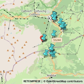 Mappa Strada Lech de Boà, 39033 Corvara in Badia BZ, Italia (1.83684)