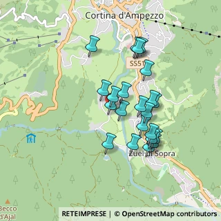 Mappa Località Campo di Sopra, 32043 Cortina d'Ampezzo BL, Italia (0.75864)