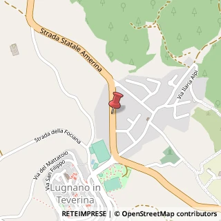 Mappa Via Orvieto, 43, 05020 Lugnano In Teverina TR, Italia, 05022 Amelia, Terni (Umbria)