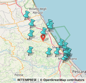 Mappa SP 553, 64025 Pineto TE, Italia (7.80313)