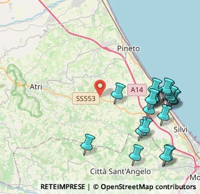 Mappa SP 553, 64025 Pineto TE, Italia (5.06)