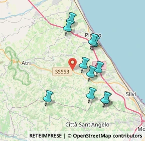 Mappa SP 553, 64025 Pineto TE, Italia (3.71455)