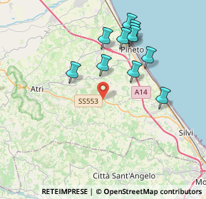 Mappa SP 553, 64025 Pineto TE, Italia (3.96091)