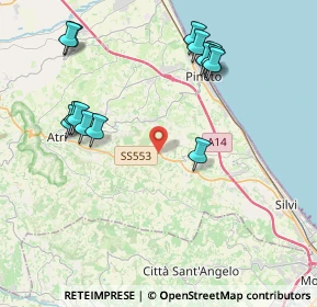 Mappa SP 553, 64025 Pineto TE, Italia (4.68786)