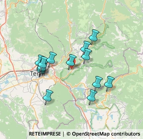 Mappa Borgo Cavour Camillo Benso, 05100 Terni TR, Italia (6.64429)