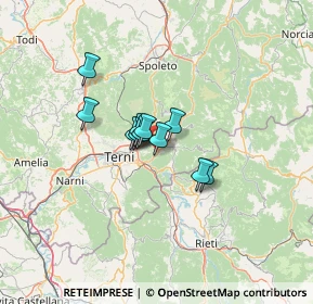 Mappa Via del Colle, 05100 Terni TR, Italia (7.94182)