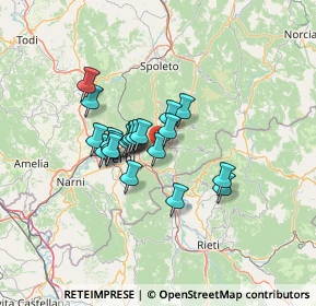 Mappa Via del Colle, 05100 Terni TR, Italia (9.8015)