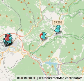 Mappa Via del Colle, 05100 Terni TR, Italia (6.225)